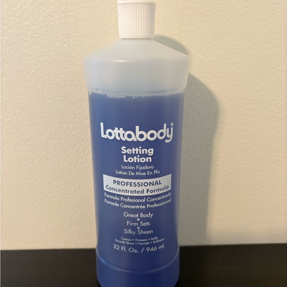 Professional Concentrated Setting Lotion by Lottabody, 32 oz, Partially Used